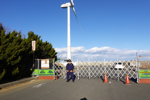 令和4年1月18日神栖市風力発電4号機工事防犯警備<br />
元請　常陽サービス㈱様